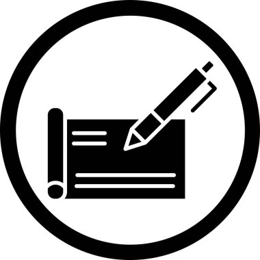 Kalem. Web simgesi basit illüstrasyon