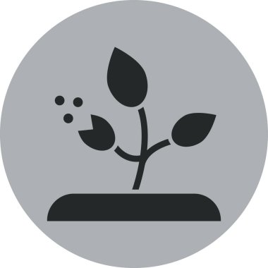 Bir ağaç simgesinin vektör illüstrasyonu