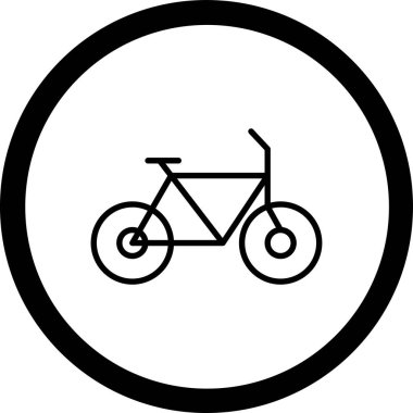 Bisiklet. Web simgesi basit tasarım