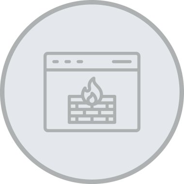 vector illustration of firewall icon