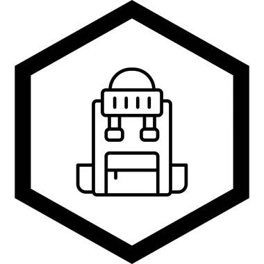 Bir bina simgesinin vektör illüstrasyonu