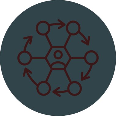 şebeke. Web simgesi basit illüstrasyon