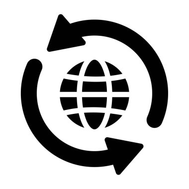 dünya simgesi, vektör illüstrasyon tasarımı