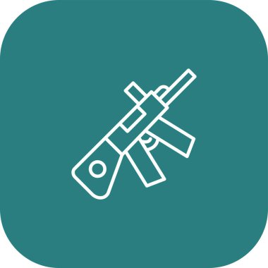 vektör tüfek ikonu resimlemesi