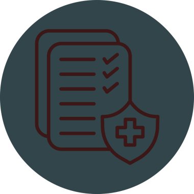 Kontrol listesi vektör çizgisi simgesi