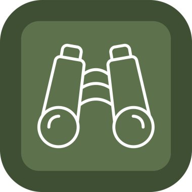 dürbünler, ağ simgesi, vektör illüstrasyonu