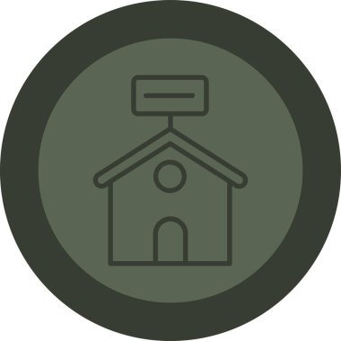 Modern ev simgesinin vektör illüstrasyonu