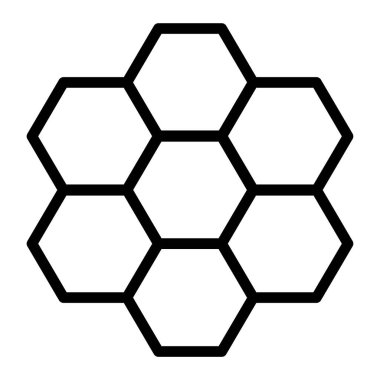 Bal peteği. Web simgesi basit illüstrasyon