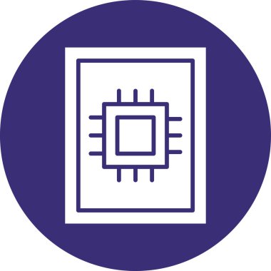 Bir tablet simgesinin vektör illüstrasyonu