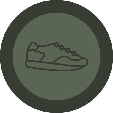 Ayakkabı. Web simgesi basit illüstrasyon