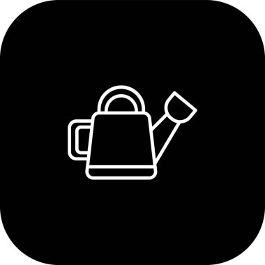 çay potu simge vektör çizim