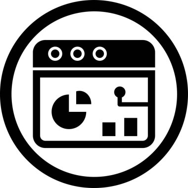 tarayıcı simgesi vektör illüstrasyonu