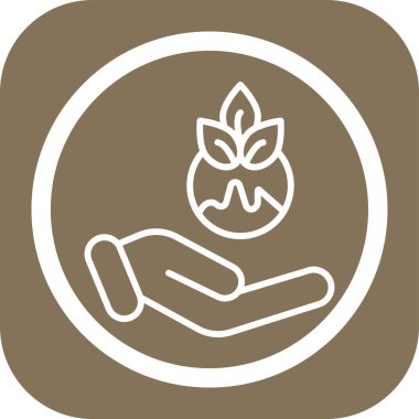 bitki simgesi vektör illüstrasyonu