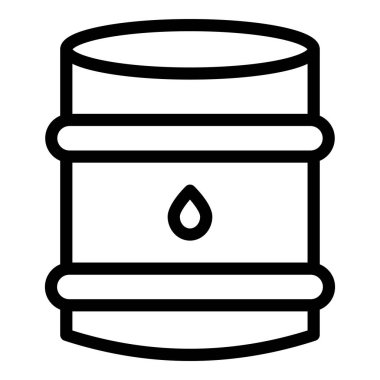 Fıçı. Web simgesi basit illüstrasyon