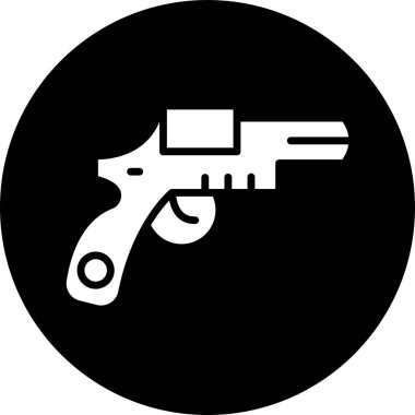 Silah. Web simgesi basit tasarım