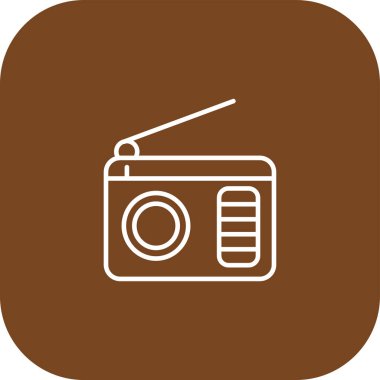 radyo simgesi vektör illüstrasyonu