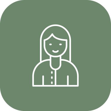 İnsan ve kadın ikonunun vektör illüstrasyonu