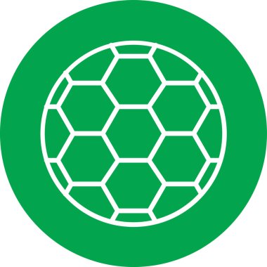 vektör biçiminde futbol topu düz simgesi