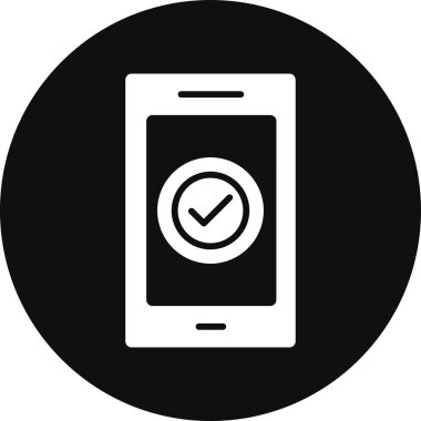 Akıllı telefon simgesinin vektör illüstrasyonu