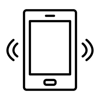 cep telefonu ikonu vektör illüstrasyonu