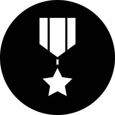 Madalya. Web simgesi basit illüstrasyon