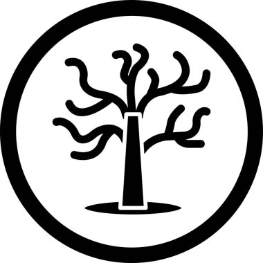 Ağaç. Web simgesi basit illüstrasyon