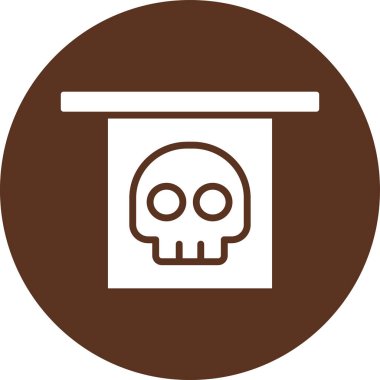 Bir Cadılar Bayramı simgesinin vektör illüstrasyonu