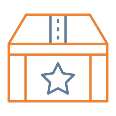 Kurdele simgesi vektör illüstrasyon tasarımlı hediye kutusu