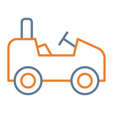 Araba simgesinin vektör illüstrasyonu