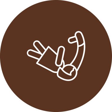 Modern b 'nin vektör illüstrasyonu kahve ikonundan yoksun