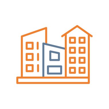 Vektör illüstrasyonu, yapı mimarisi