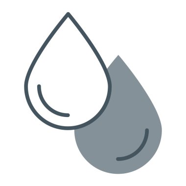 Su damlası simgesi ile su damlası.