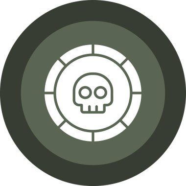 Kurukafa simgesi vektör illüstrasyonu