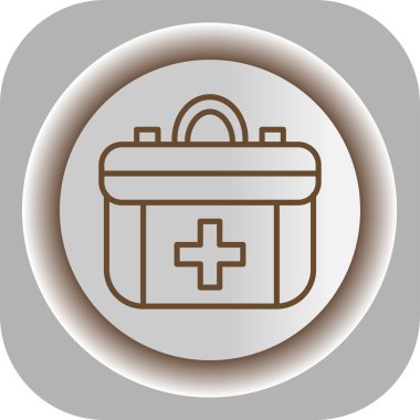 Eşsiz yardım kiti vektör simgesi