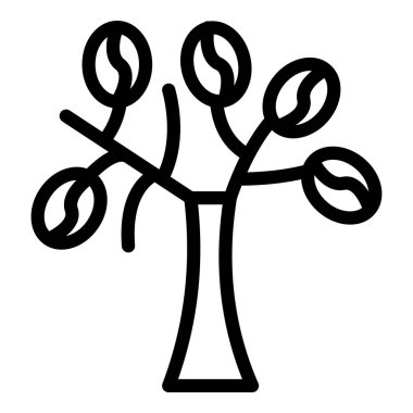 Ağaç. Web simgesi basit illüstrasyon