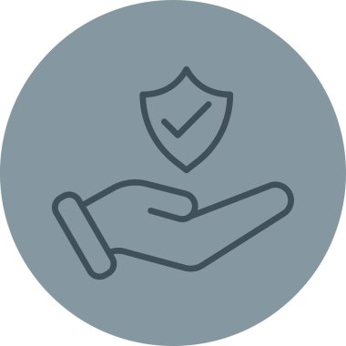 Kalkanı olan bir adamın vektör çizimi