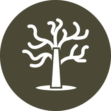 Ağaç. Web simgesi basit illüstrasyon