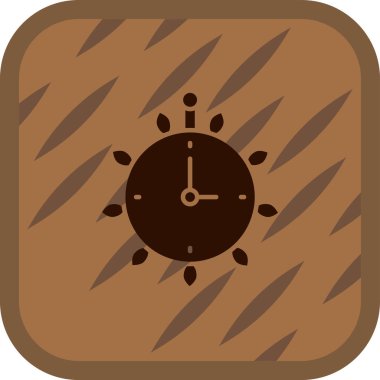 Saat simgesi vektör illüstrasyonu