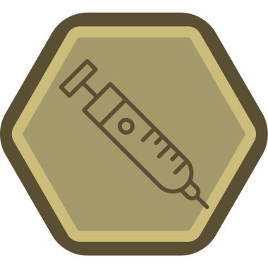 Tek bir izole simgenin vektör illüstrasyonu