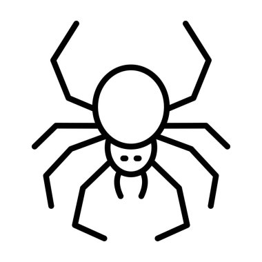 Örümcek ikonu vektör illüstrasyonu