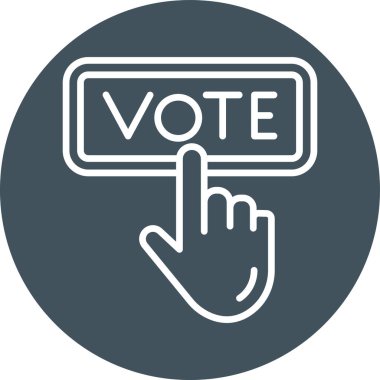 oy simgesi, vektör illüstrasyonu