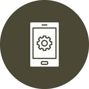 Akıllı telefon. Web simgesi basit tasarım