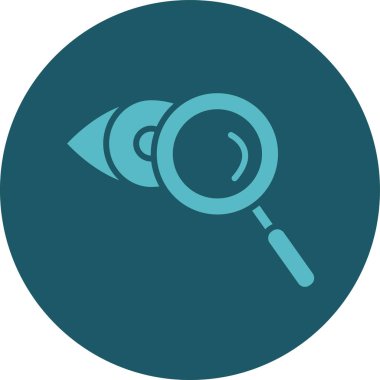 Büyüteç simgesi. vektör illüstrasyonu