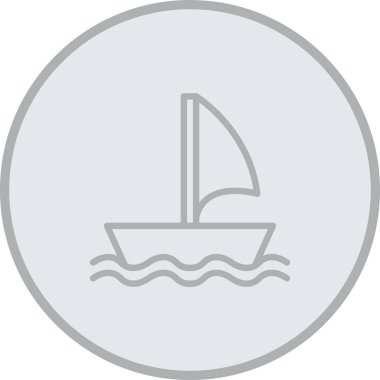 Yat simgesinin vektör illüstrasyonu