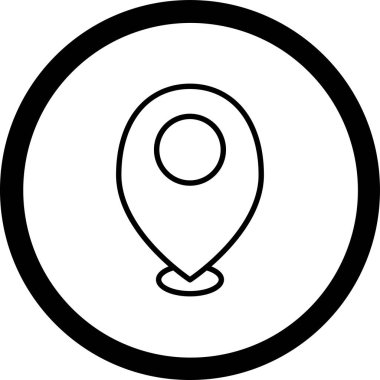 Harita iğnesi. Basit tasarım