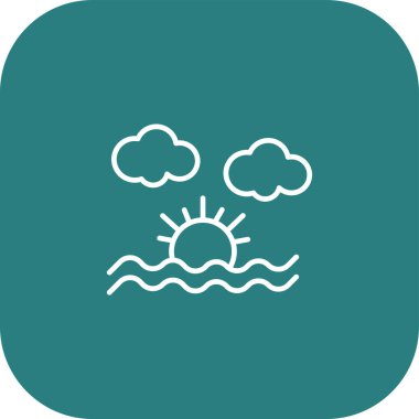 Uygulama için grafik ve web tasarımı için hava vektörü simgesi simgesi vektörü