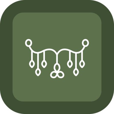 Noel ağacı simgesi, vektör illüstrasyonu