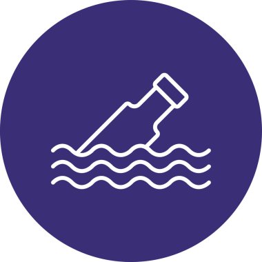 Mavi bir simgenin vektör illüstrasyonu