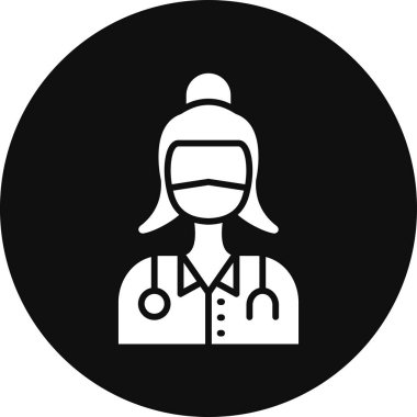 Bir doktor simgesinin vektör çizimi