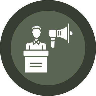 Hoparlör simgesinin vektör illüstrasyonu